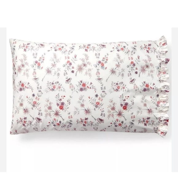 Lauren Ralph Lauren Maddie Blossom Cream Two Standard Pillowcases Cotton Floral - Picture 9 of 9